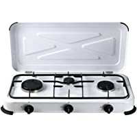 Bcalpe BG03BSM Cocina Gas 3 Fuegos- Blanco- 33.4x60.5x10 cm